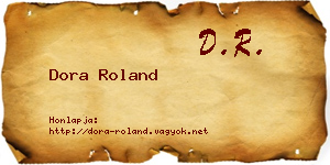 Dora Roland névjegykártya